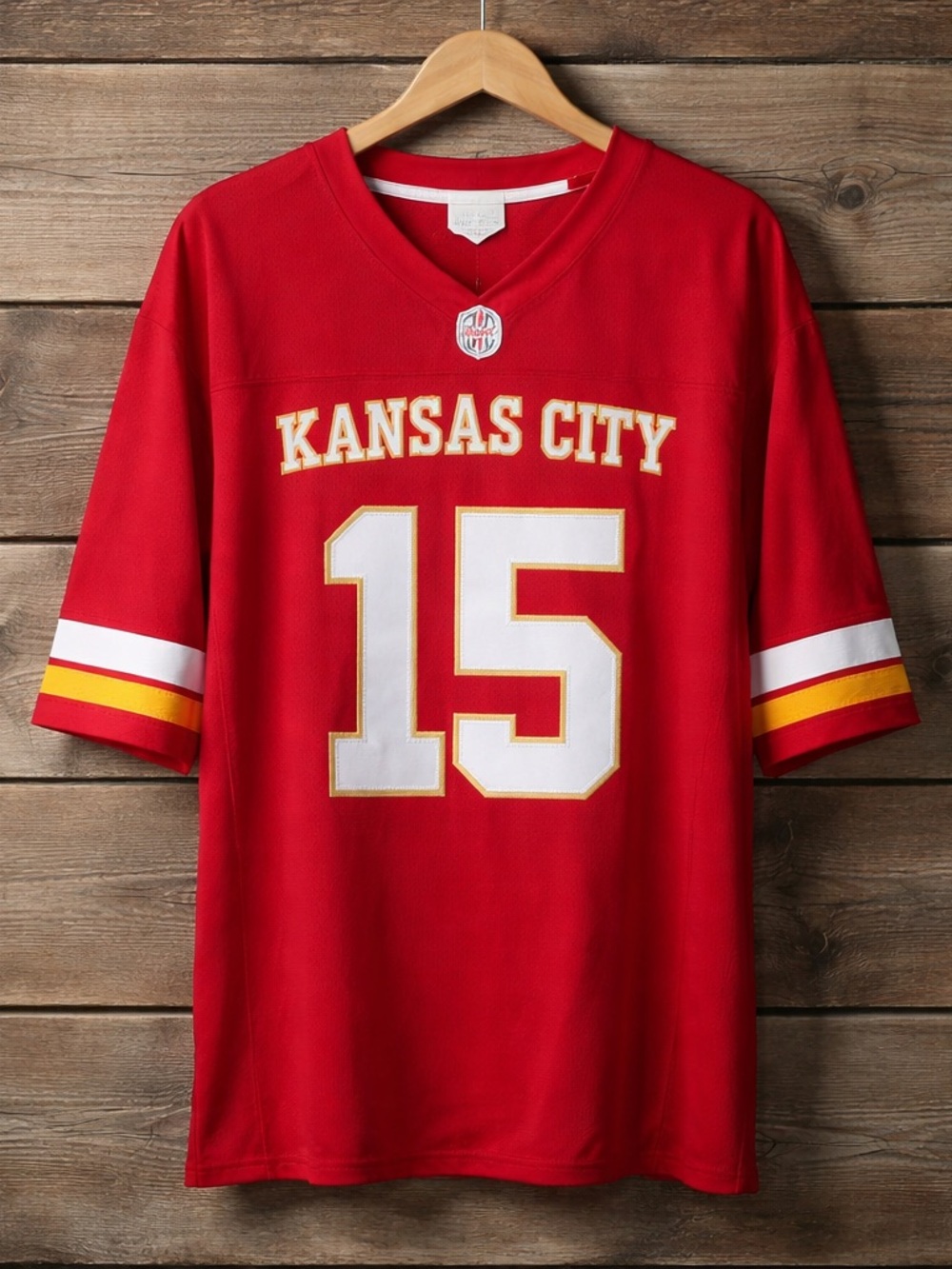 Youth Kansas City Mahomes #15 Football‎ Jersey - XL